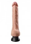 Duże dildo wibrujące na przyssawce żylaste 28 cm