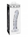 Szklane dildo z żyłami do punktu g 18 cm