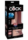 DILDO NA PRZYSSAWCE PENIS Z JĄDRAMI MEGA ORGAZM 16,5 CM