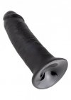 Czarne realistyczne dildo sztuczny penis na przyssawce 25,5 cm