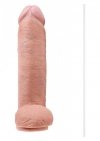 Duże cieliste dildo sztuczny penis z jądrami 30 cm
