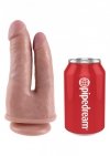 Podwójne do pochwy i pupy dildo na przyssawce