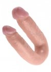 Dildo do pochwy i pupy podwójne cieliste 
