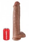 Ogromne dildo z jądrami realistyczne 38 cm