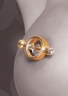 Eleganckie złote zaciski na sutki FF Gold Magnetic Nipple Clamps