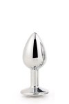 Gleaming love silver plug small