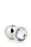 Gleaming love silver plug small