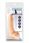 Realistyczne grube żylaste dildo z jądrami na przyssawce 23 cm