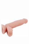 Realistyczne miękkie dildo na przyssawce z jądrami 18 cm