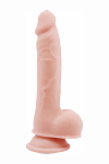 Realistyczne dildo na przyssawce cyber skóra 19 cm