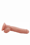Realistyczne dildo z jądrami cyber skóra na przyssawce 23 cm