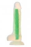Radiant dildo świecące w ciemności mały rozmiar zielone 17,5