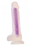 Radiant dildo świecące w ciemności średni rozmiar niebieskie