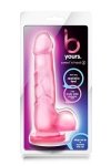 Twardy żelowy penis dildo na przyssawce 18 cm
