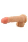 Realistyczne dildo na przyssawce z jądrami 17 cm