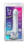 Transparetne żelowe dildo na przyssawce żylasty penis 21,5 cm