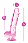 Naturally yours  6 crystalline dildo  rose
