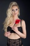 Piórko do igraszek gry wstępnej FEATHER TICKLER RED