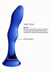 Wyprofilowane szklane dildo analne korek 15 cm