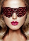 Luxury eye mask - burgundy