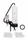 Elite beginner pump with psi gauge - transparent