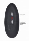 Vibrating realistic cock - 8 - with scrotum - black