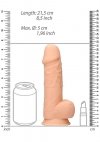 Dildo z jądrami na przyssawce 21,6 cm