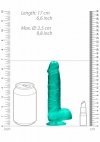 Żelowy penis dildo z przyssawką 15 cm