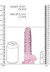 Realistyczny penis na przyssawce dildo różowe 18 cm