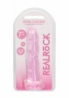 Dildo analne z wypustkami na przyssawce różowe 17,8 cm