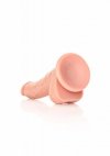 Jak prawdziwy penis dildo na przyssawce cielisty 18 cm
