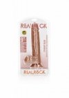 L Realistyczne dildo  z jądrami na przyssawce  23 cm