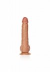 XL Realistyczne dildo  z jądrami na przyssawce 25,5 cm