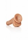 XXL Realistyczne dildo  z jądrami na przyssawce 28 cm