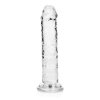 Realistyczne transparentne dildo na przyssawce  14,5 cm