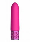 Elegancki mini wibrator silikonowy pocisk różowy