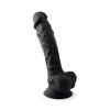 Czarne dildo z bardzo dobrego silikonu silexpan 20 cm
