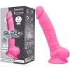Różowe dildo świecące w ciemności 17,8 cm