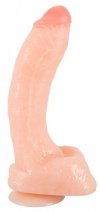 Jak prawdziwe dildo z jądrami penis na przyssawce 27,5 cm