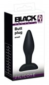 Mały czarny plug analny zatyczka korek do anusa 