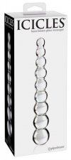 Szklane dildo sonda analna kulki do anusa 22,5 cm