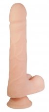 Realistyczne dildo z jądrami sztuczny penis 28 cm