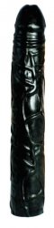 Duże czarne realistyczne dildo penis z żyłami 28 cm