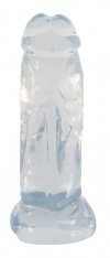 Dildo żelowe na przyssawce penis z jądrami 22 cm