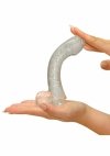 Dildo żelowe na przyssawce przeźroczyste 16,5 cm