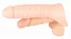 Realistyczna nakładka do podwójnej penetracji z pierścieniem dildo anal
