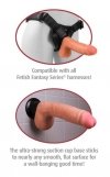 Realistyczny wibrator na przyssawce z jądrami  28 cm