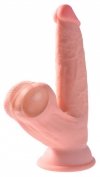 Realistyczne dildo z ogromnymi kołyszącymi jądrami 19 cm