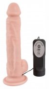 Naturalny wibrator posuwisty na przyssawce 21 cm