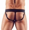 Jockstrapy męskie z siateczki prześwitujące czarne Men´s Jock XL